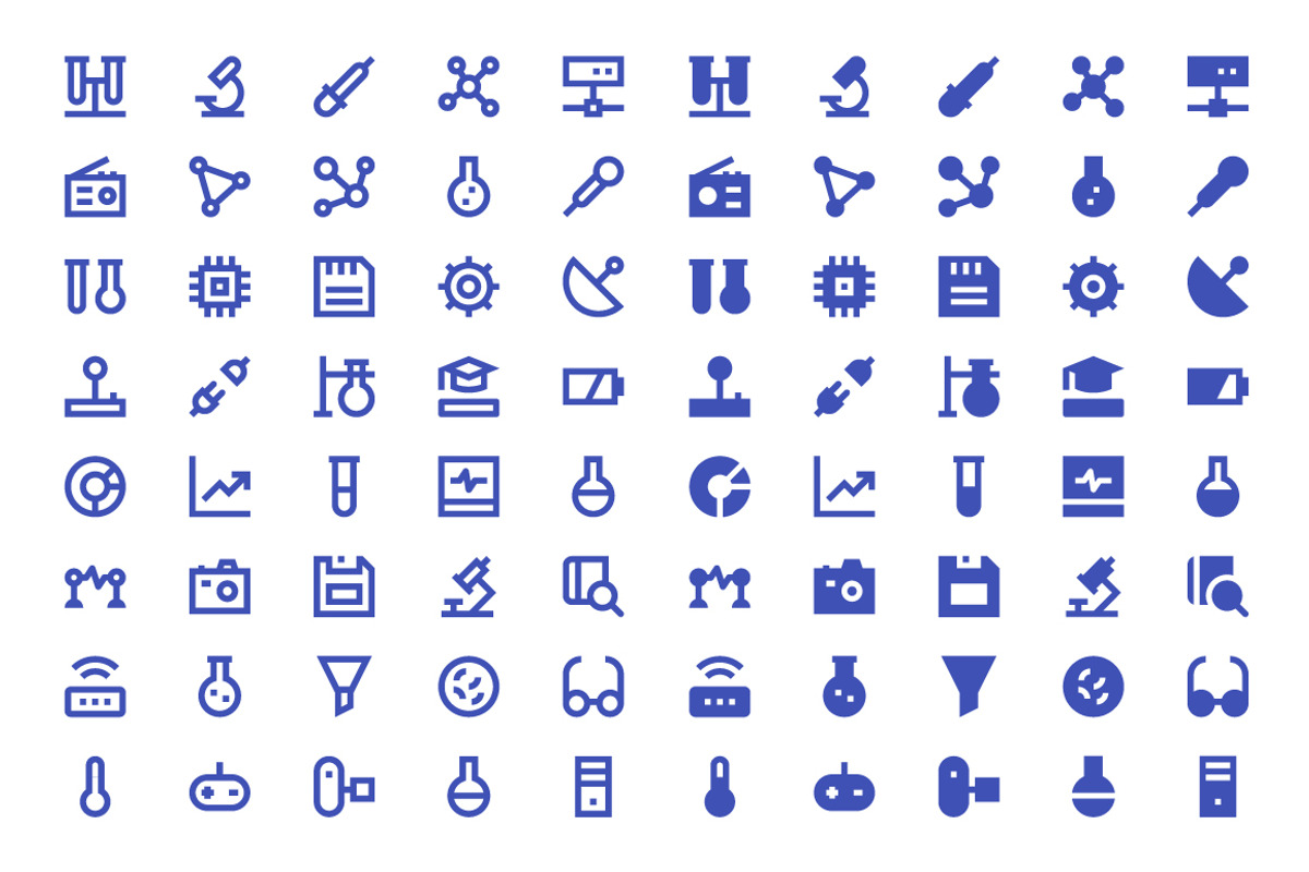 180 Science and Technology Icons, a Solid Icon by Creative Stall (Photo 3 of 5)