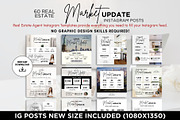 Market Update Instagram Posts Canva, a Social Media Template by CreativeVinesStore (Thumbnail 2 of 6)