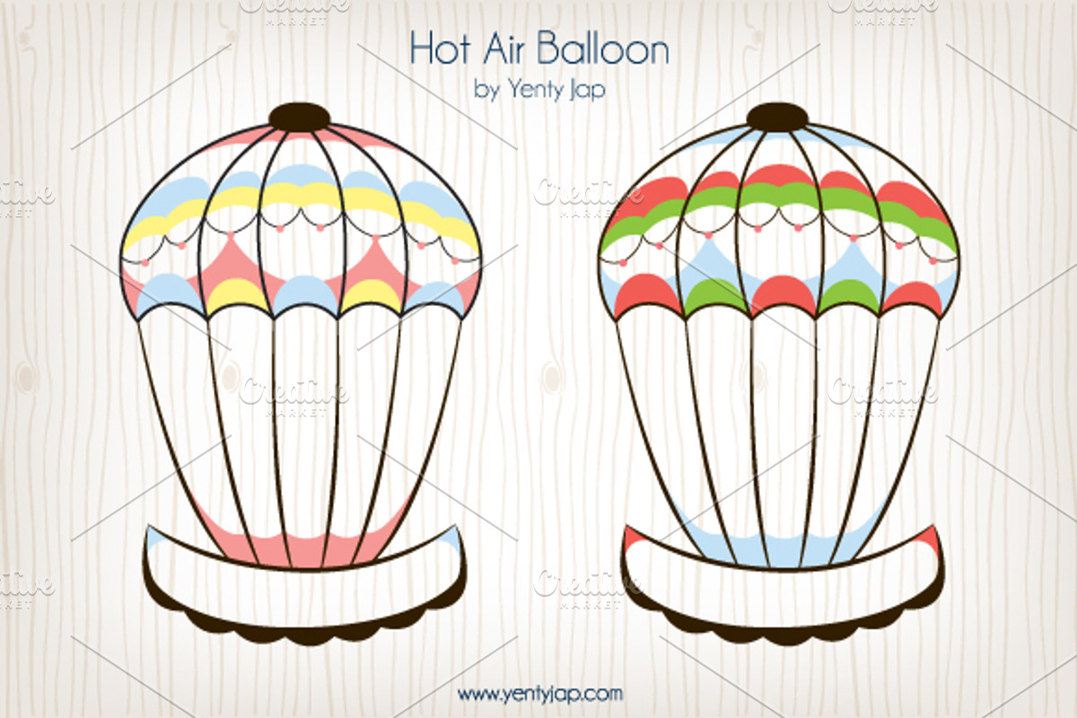 Hot Air Balloon, a Branding & Logo Template by YENTY JAP CO
