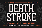 Death Stroke - Organic Slab Serif, a Slab Serif Font by Letterhend Studio (Thumbnail 1 of 9)