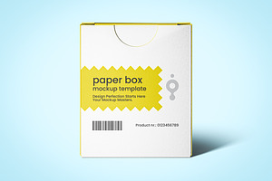 Square Paper Box Mockup