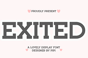 Exited, a Script Font by FreshTypeINK (Thumbnail 1 of 8)