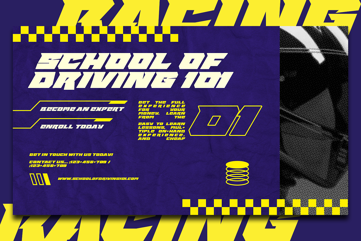 Racing Font – Sport and Racing Font, a Serif Font by Gassstype (Photo 5 of 9)
