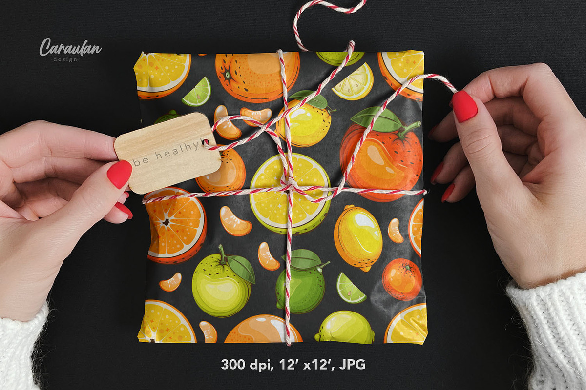 Fruits Seamless Patterns, a Pattern Graphic by Serghei Caraulan (Photo 9 of 9)