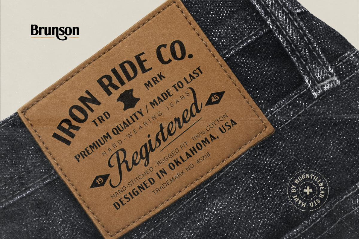 Brunson - Vintage Sans Serif, a Sans Serif Font by Burntilldead (Photo 10 of 12)