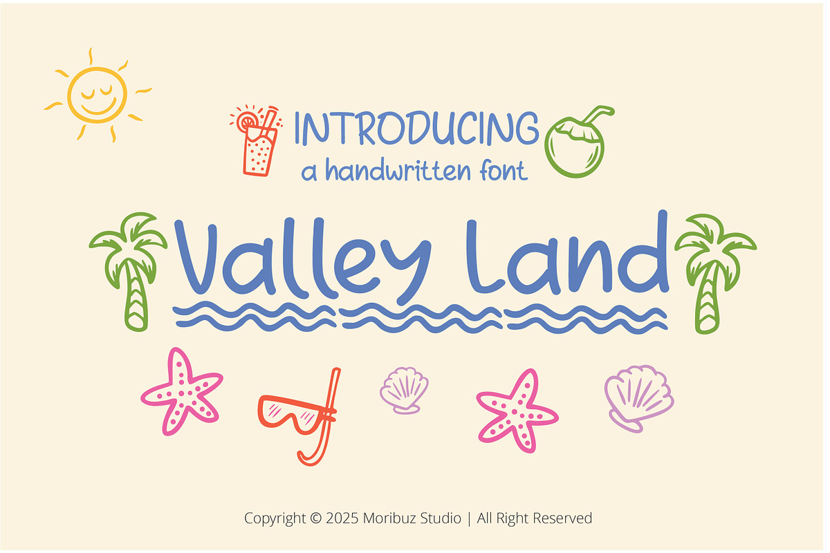 Valley Land | Handwritten Font, a Handwritten Font by Moribuz Studio (Photo 1 of 4)