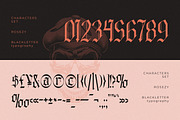 Rosezy Striking Blackletter Font, a Blackletter Font by infernostudio3 (Thumbnail 9 of 10)