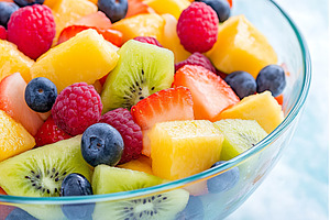 Vibrant fruit salad with kiwi, a Food & Drink Photo by Lermont51