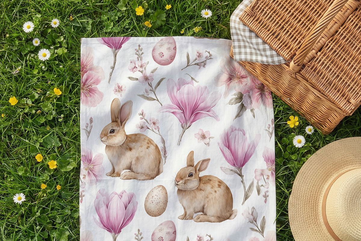 Picnic Tea Towel Mockup (PSD), a Household Mockup by 1001 mockups (Photo 18 of 18)