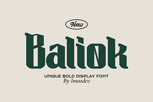 Baliok - Retro Western Typeface
