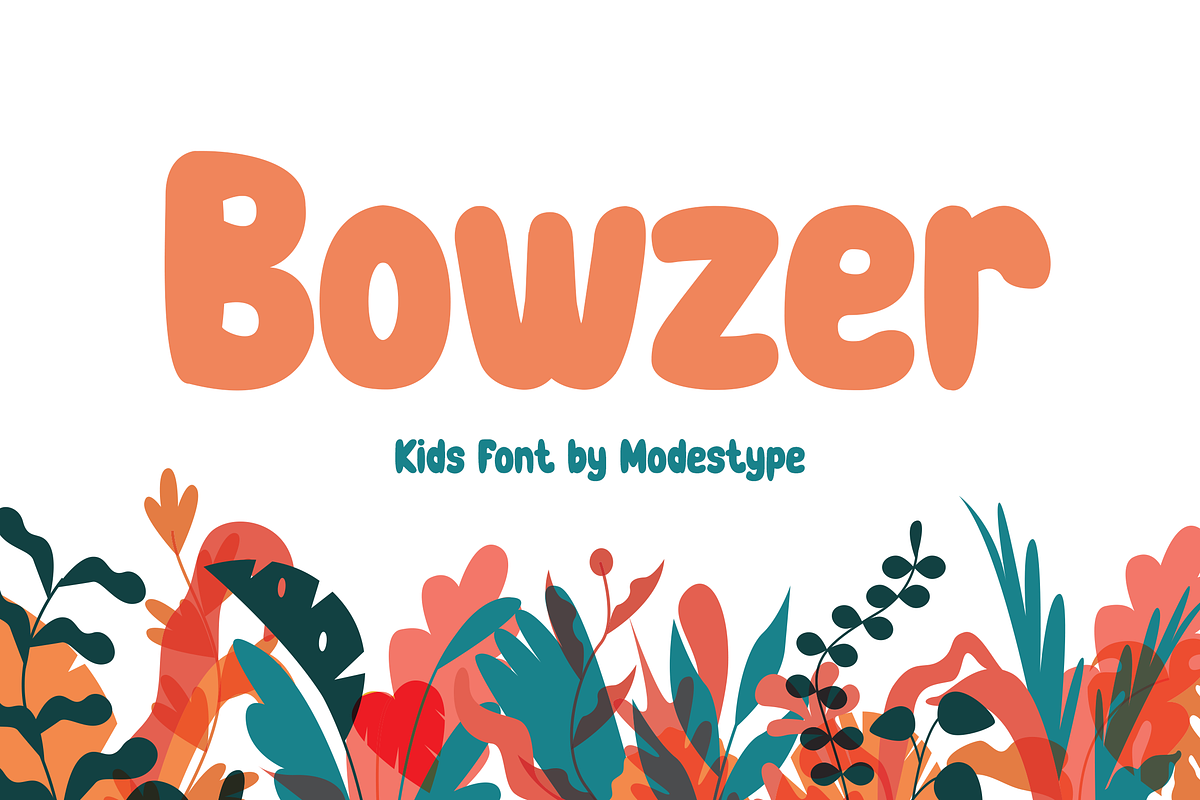 Bowzer - Playful Cartoon Font, a Font by Modestype Studio (Photo 1 of 10)