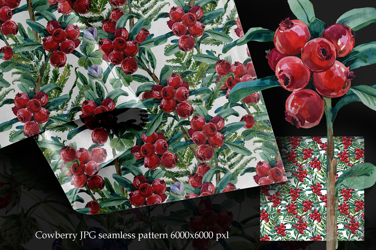 Watercolor Forest berryes, a Food Illustration by FineArt (Photo 2 of 8)