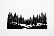 Majestic Pine Trees SVG, a Finance Illustration by Amazin_art (Thumbnail 6 of 34)