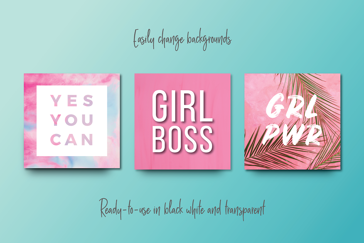 Empowering Girl Boss quotes!, a Social Media Template by Delightful Design (Photo 4 of 6)