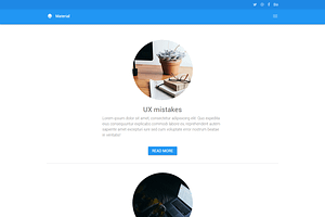 Material: Elegant Website Template