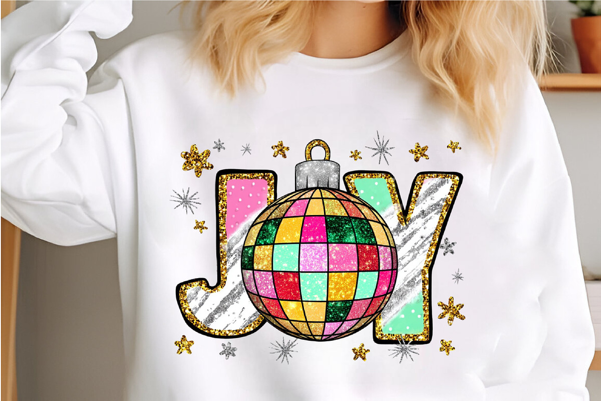 Joy Colorful Glitter Christmas Png, an Illustration by Libby Wishes (Photo 5 of 6)
