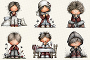 Praying Kids Clipart Bundle, an Illustration by DreamCafeArt (Thumbnail 3 of 8)