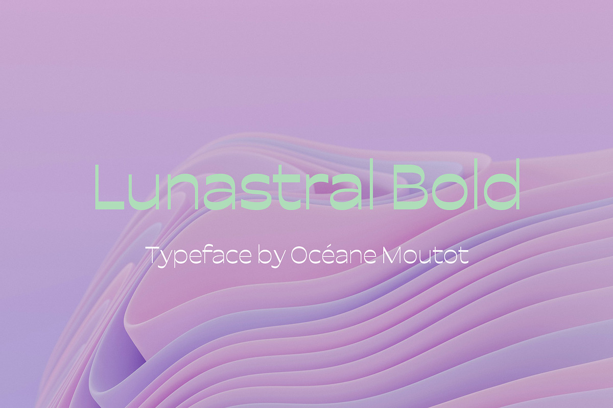 Lunastral Bold, a Sans Serif Font by OceaneM (Photo 1 of 8)