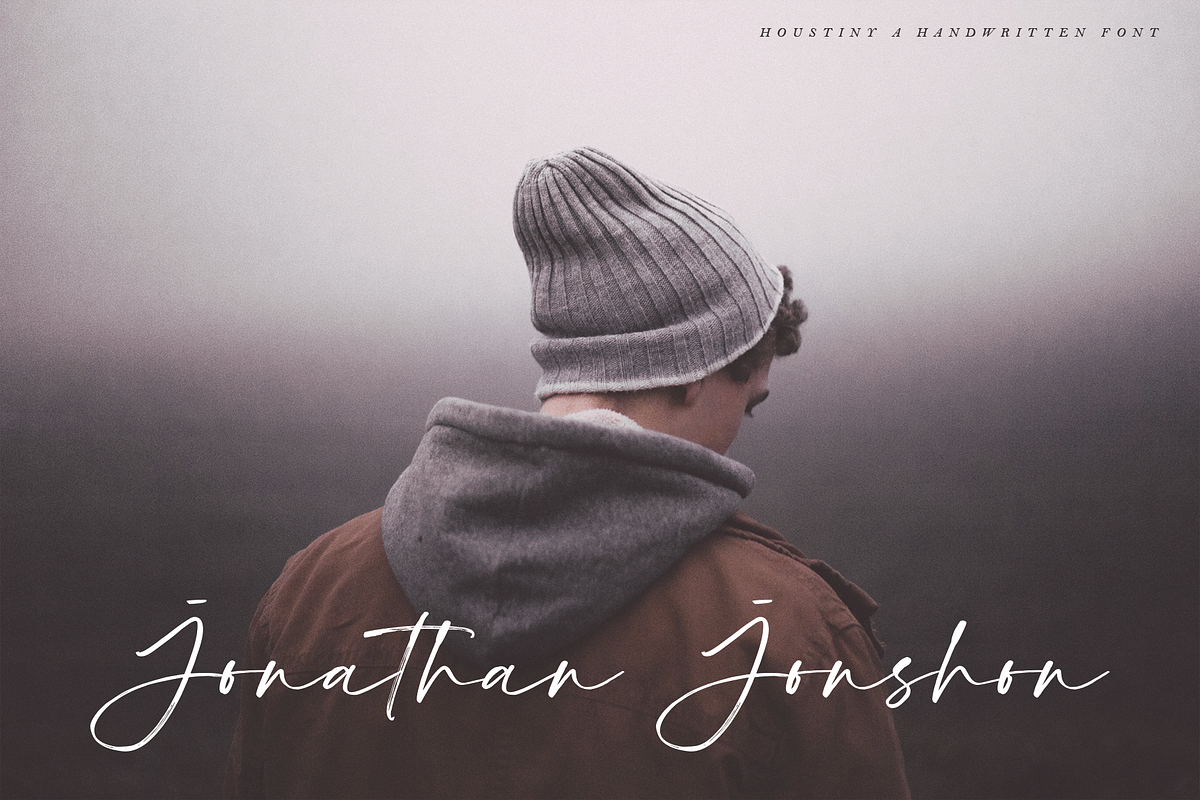 Houstiny - Handwritten Font, a Script Font by Megi Satyo Widodo (Photo 11 of 17)