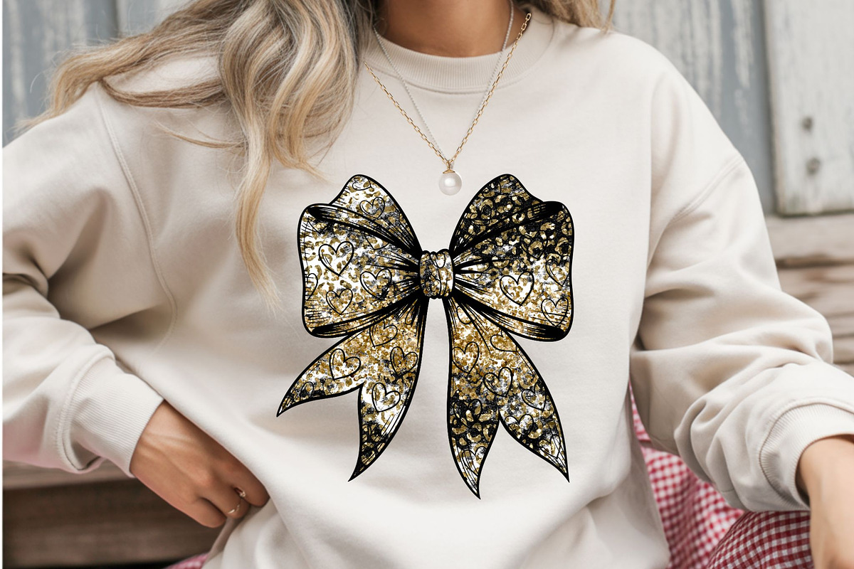 15 Glitter Heart Bow Clipart Bundle, a Graphic by iloveTemplate (Photo 6 of 6)