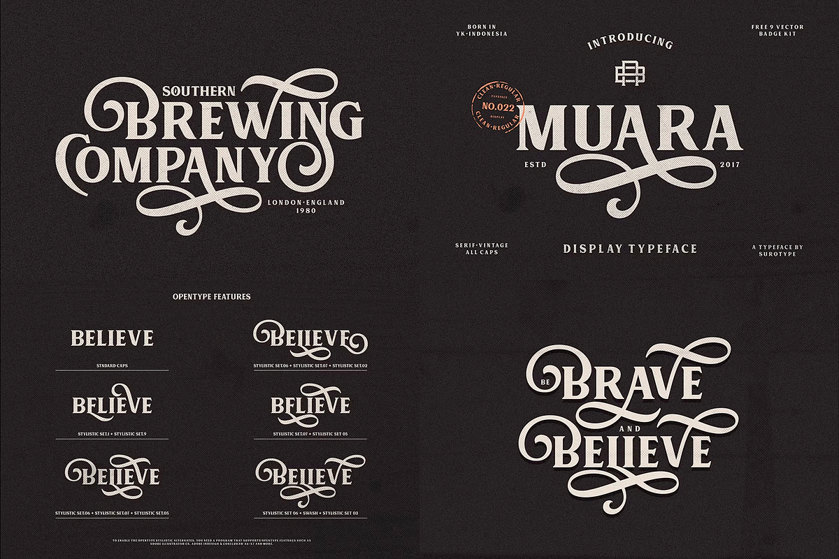 Font Bundle - Complete Collection, a Serif Font by A.Budianto (Photo 2 of 39)