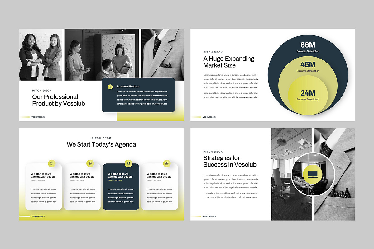 VESCLUB Business Pitchdeck PPT, a Presentation Template by rgbryand (Photo 3 of 9)