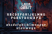 Lava Orbit - Surreal 1970s Typeface, a Sans Serif Font by HipFonts (Thumbnail 2 of 10)
