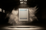 Floating Poster Mockups with Dust, a Mockup by Luuqas Design (Thumbnail 3 of 8)