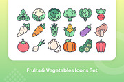 Fruit & Vegetable Icons Filled Line, an Icon by Kmg Design (Thumbnail 3 of 3)