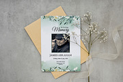 Funeral Announcement Card, a Flyer Template by Template Shop (Thumbnail 3 of 3)