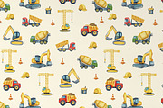 Watercolor Construction Patterns, a Pattern Graphic by PatternPalette (Thumbnail 7 of 9)