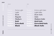 Radian | A Geometric Sans Serif, a Sans Serif Font by Ayca Atalay (Thumbnail 5 of 10)