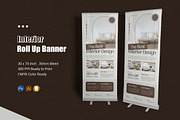 Minimal Interior Roll Up Banner, a Print Template by Esensifiksi.studio (Thumbnail 1 of 2)