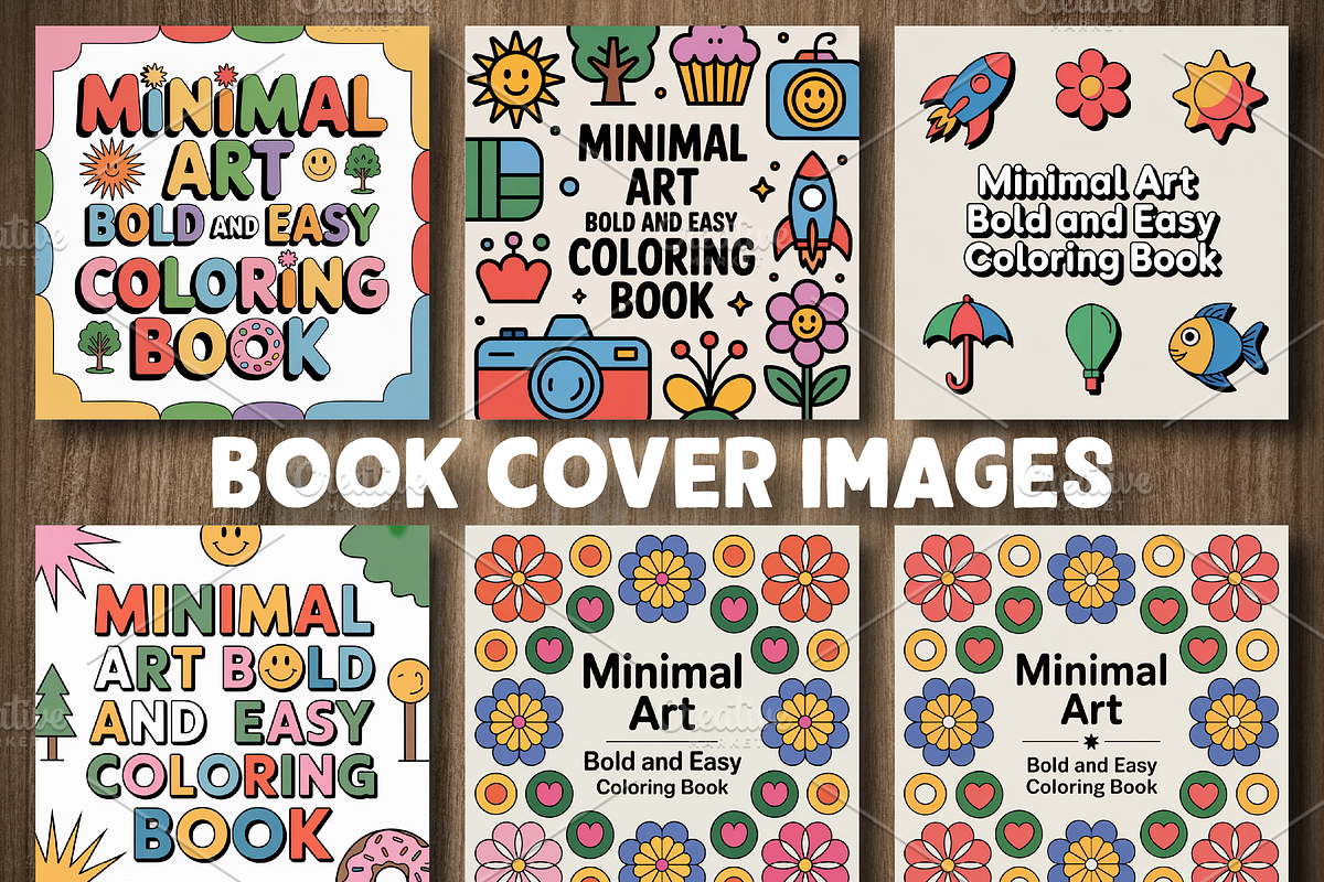 Minimal Art Coloring Pages For Kids, an Illustration by Design Station (Photo 3 of 5)