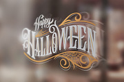 Happy Halloween logotype, a Poster Template by Anna's Lettering (Thumbnail 2 of 3)