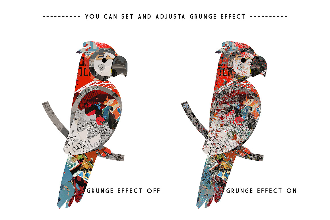 Collage Studio Paper Collage Effect, an Action Add-On by DesignRocket (Photo 11 of 12)