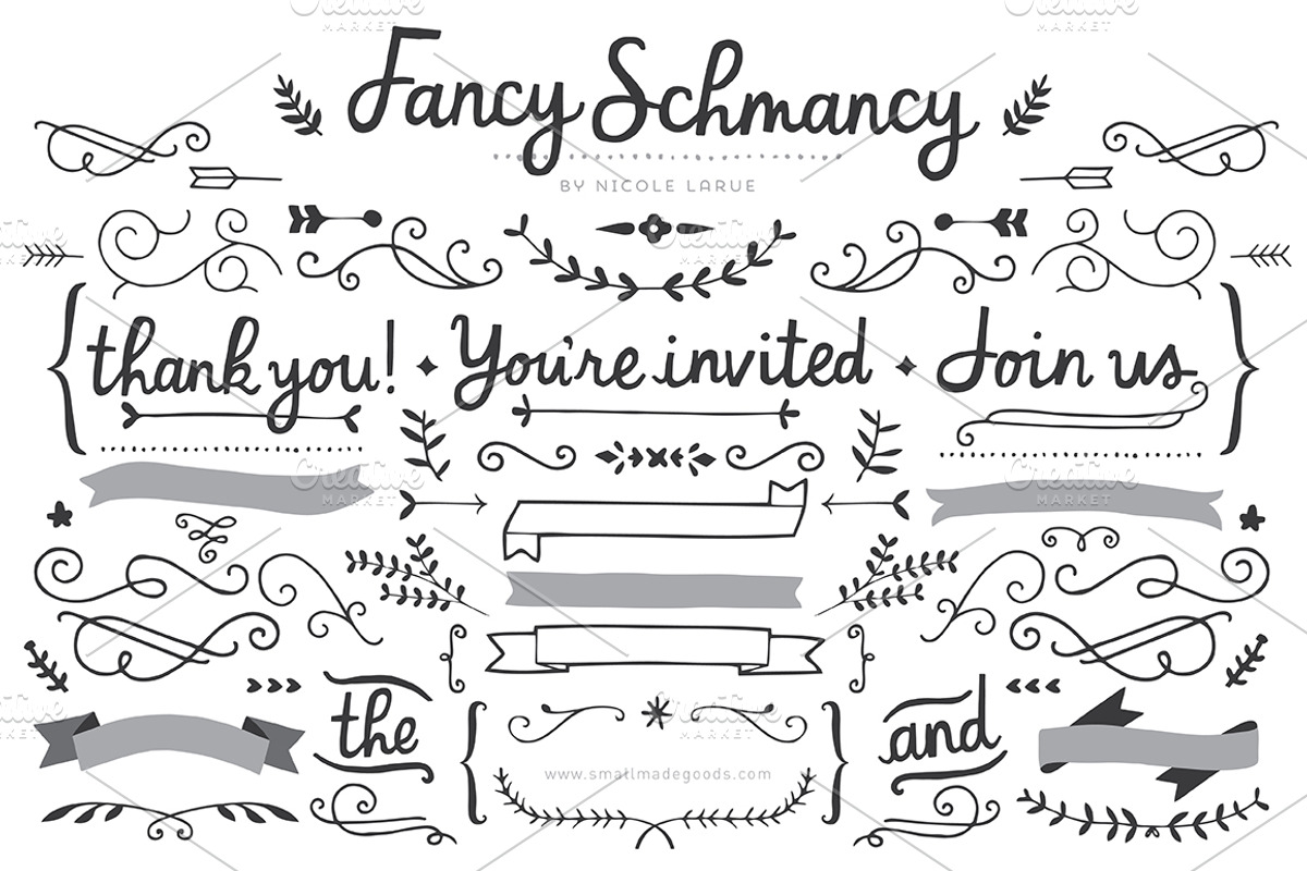 Fancy Schmancy (Vector), an Illustration by Small Made Goods (Photo 1 of 3)