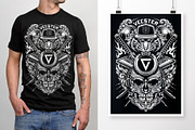 Brutal Musical Print Design | Vector, a Decorative Illustration by Vecster (Thumbnail 4 of 6)