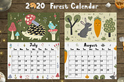 2020 Forest Calendar Template, a Stationery Template by Gulnara Sabirova (Thumbnail 9 of 12)