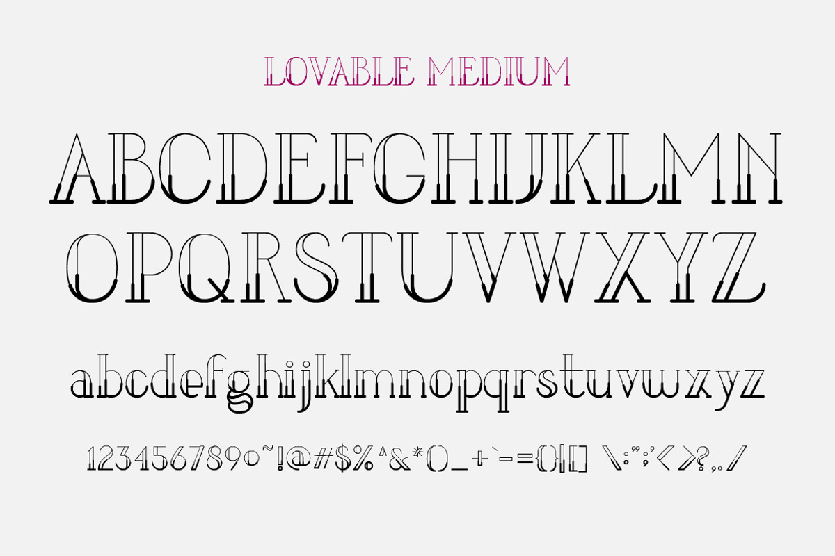 LOVABLE FONT FAMILY preview 3