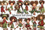 Whimsical Girl PNG Clipart Bundle, a Seasonal Illustration by OK Design (Thumbnail 1 of 6)