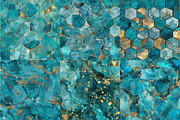 Turquoise Stone Digital Paper, a Texture Illustration by DreamPrint404 (Thumbnail 3 of 7)