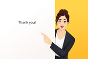 Business Woman Character Pack, a Finance Illustration by Volha Hlinskaya (Thumbnail 9 of 9)