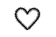 Stitched Heart Silhouette Vector Bun, an Illustration by Designs_River (Thumbnail 21 of 41)