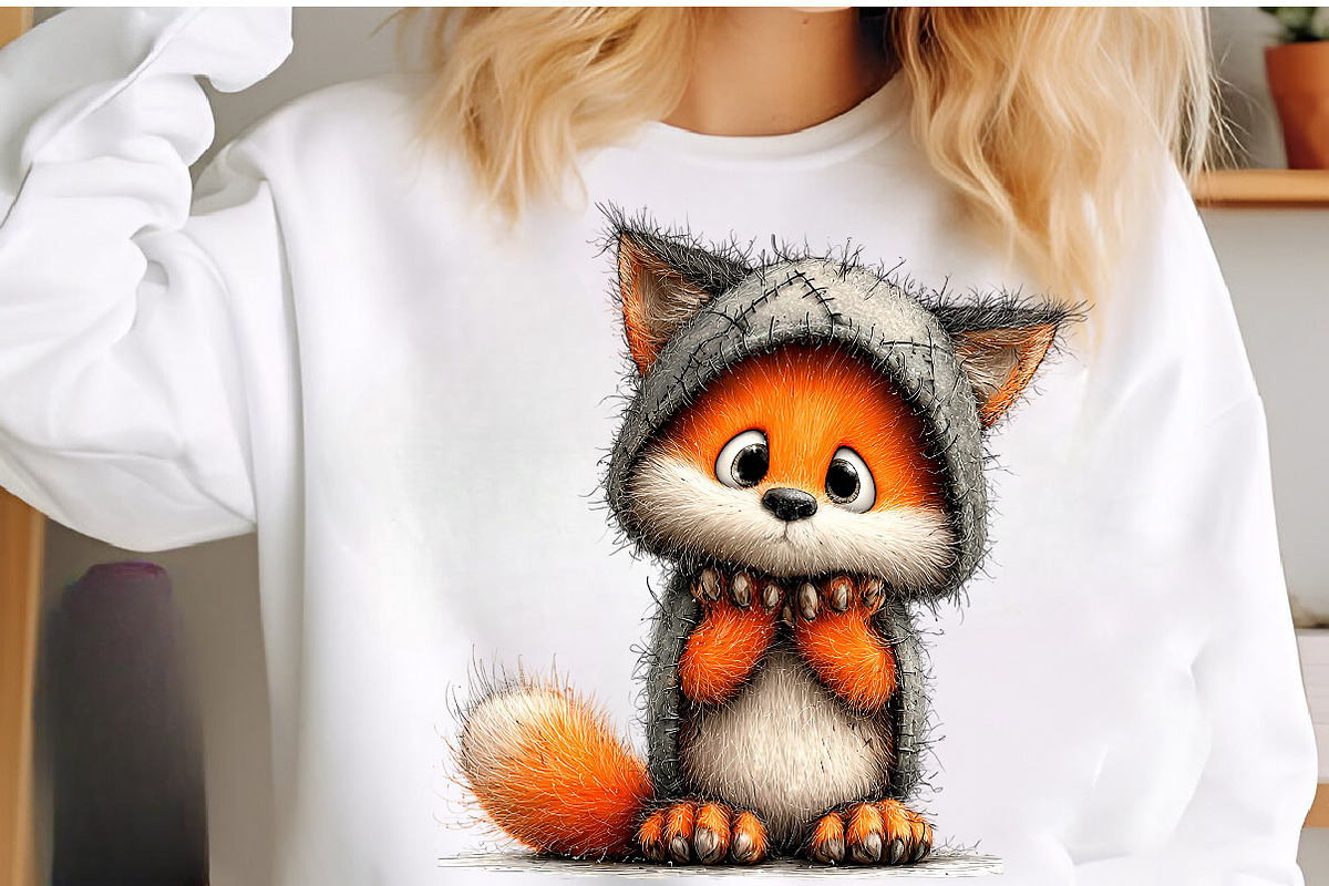 Whimsical Halloween Fox Clipart, a Work Illustration by SinaCreation (Photo 5 of 7)