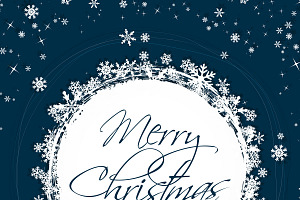 Merry Christmas greeting card