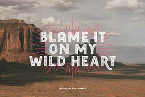 Wildheart Font Family Elements