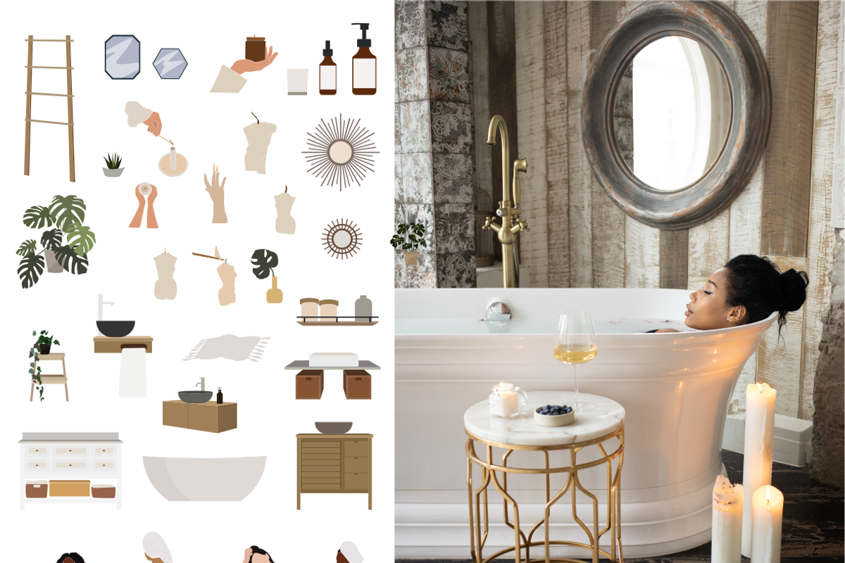 Home Decor- vector collection, an Illustration by Yana_mide (Photo 5 of 9)