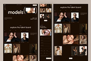 Talent & Model Agency Website UI, an UI Kit Template by peterdraw (Thumbnail 4 of 7)