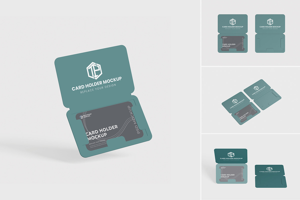 Card Holder Mockup, an Advertising Mockup by tiyasprabawa (Photo 1 of 5)